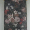 Brocante Wanddoek Met Bloemen -Woondecoratie brocante wanddoek met bloemen