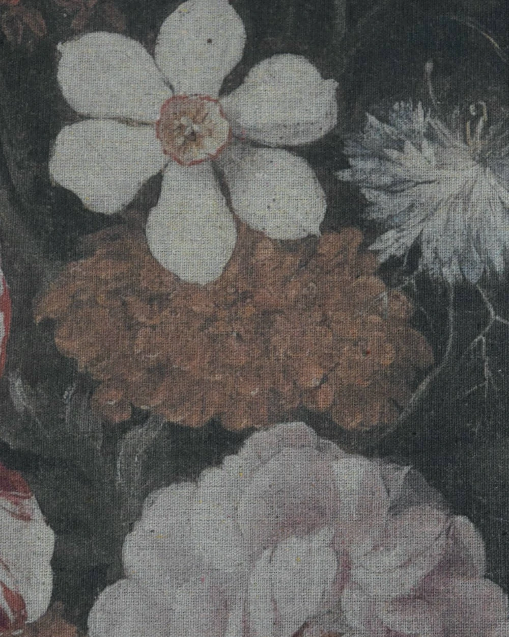 Brocante Wanddoek Met Bloemen 6 Brocante Wanddoek Met Bloemen - Afbeelding 4