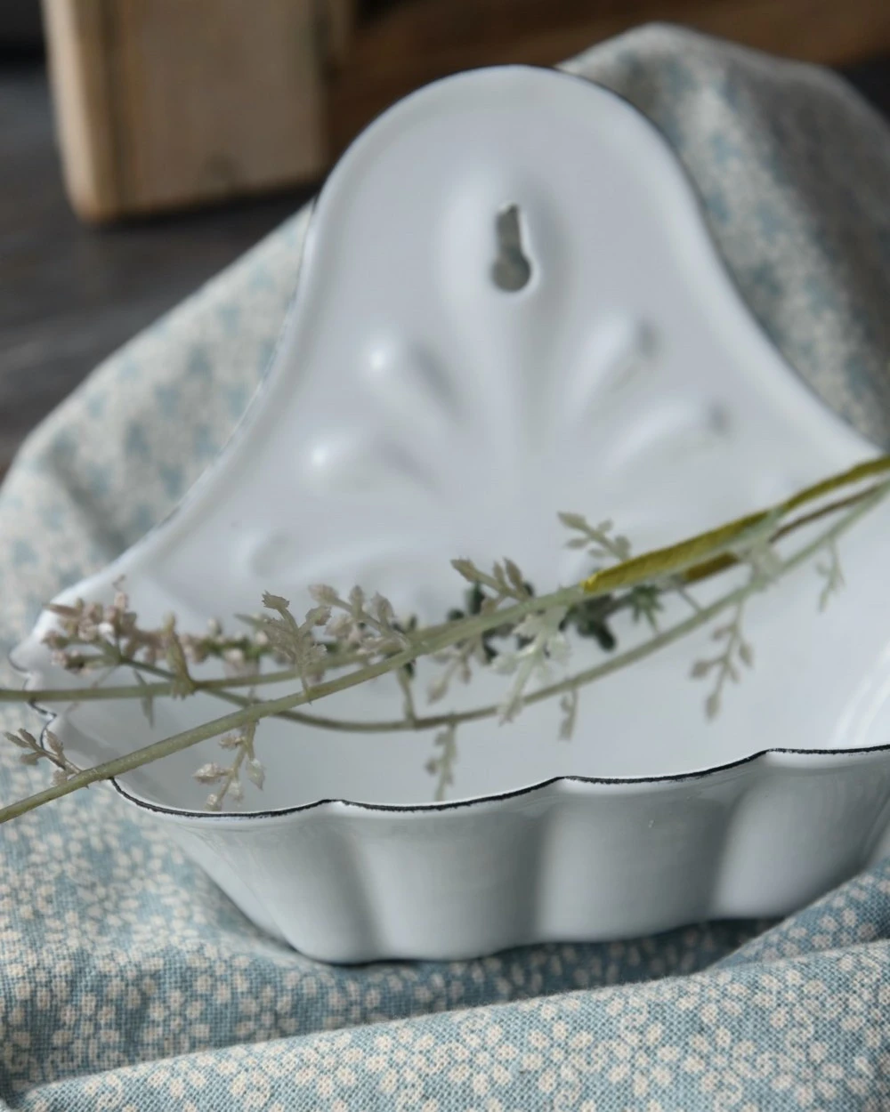 Brocante Zeep Bakje Wit Emaille, IB Laursen 5 Brocante Zeep Bakje Wit Emaille, IB Laursen - Afbeelding 3