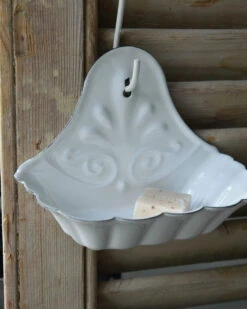 Woondecoratie 29 Brocante Zeep Bakje Wit Emaille, IB Laursen