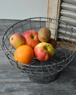 Draad Mand 'etagère' Op Voet -Woondecoratie draad mand etagere op voet 4