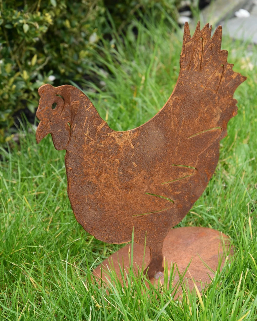 Ecoroest Silhouet Kip Tuindecoratie 3 Ecoroest Silhouet Kip Tuindecoratie