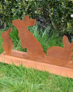 Ecoroest Tuindecoratie Met 5 Verschillende Konijnen Op Een Rij -Woondecoratie ecoroest tuindecoratie met 5 verschillende konijnen op een rij 6