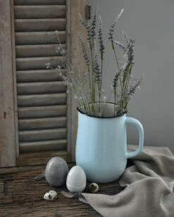 Emaille Kan 'light Blue/cream', IB Laursen