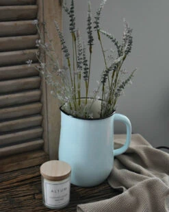 Emaille Kan 'light Blue/cream', IB Laursen -Woondecoratie emaille kan light bluecream ib laursen 5