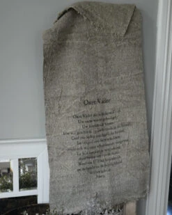 Gebed Shabby Doek Groot, Het Onze Vader Die In De Hemel Zijt -Woondecoratie gebed shabby doek groot het onze vader 3