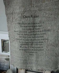 Gebed Shabby Doek Groot, Het Onze Vader Die In De Hemel Zijt -Woondecoratie gebed shabby doek groot het onze vader 6