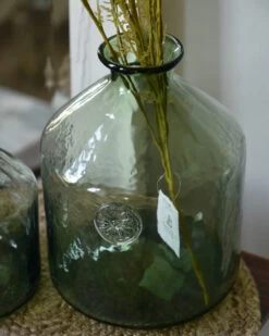 Glazen Apothekers Fles In Het Groen Met Embleem Groot, IB Laursen -Woondecoratie glazen apothekers fles in het groen met embleem groot ib laursen 12