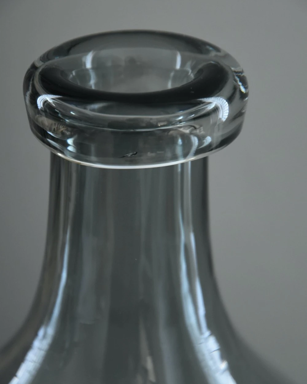 Glazen Ballon Vaas Met Grijze Gloed, IB Laursen 4 Glazen Ballon Vaas Met Grijze Gloed, IB Laursen - Afbeelding 2