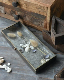 Glazen Kistje In Antiek-look Met Zinken Bodem, IB Laursen