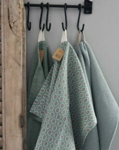 Handdoek Mynte Dusty Green, IB Laursen -Woondecoratie handdoek mynte dusty green ib laursen 4