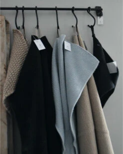 Handdoek Mynte Zwart, IB Laursen -Woondecoratie handdoek mynte zwart ib laursen 4