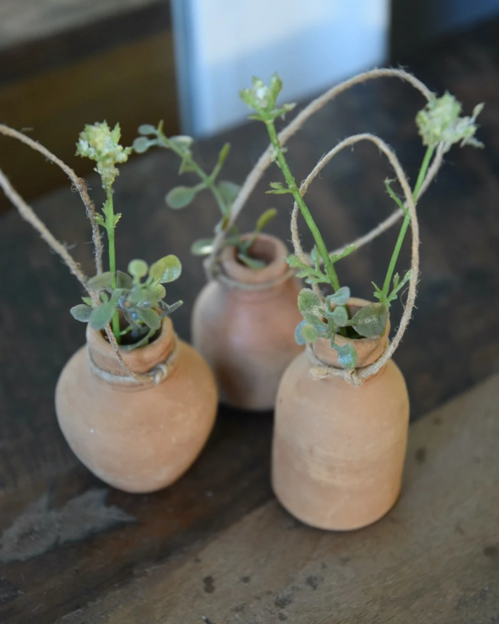 Handgemaakte Aardewerk Flesjes Met Ophang Touw Set Van 3, IB Laursen 9 Handgemaakte Aardewerk Flesjes Met Ophang Touw Set Van 3, IB Laursen - Afbeelding 7