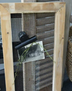 Herinnering Bord, Houten Lijst Met Stoer Dik Oud Gaas En Clip -Woondecoratie herinnering bord houten lijst met stoer dik oud gaas en clip 6