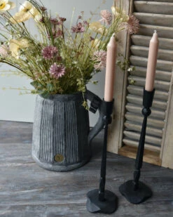 Hoge Handgemaakte Zwarte Smeedijzeren Kandelaar, Brynxz -Woondecoratie hoge handgemaakte zwarte smeedijzeren kandelaar brynxz 4