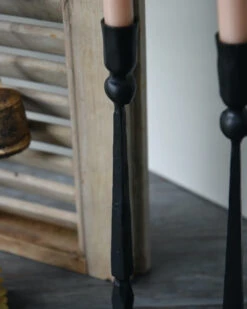 Hoge Handgemaakte Zwarte Smeedijzeren Kandelaar, Brynxz -Woondecoratie hoge handgemaakte zwarte smeedijzeren kandelaar brynxz 7