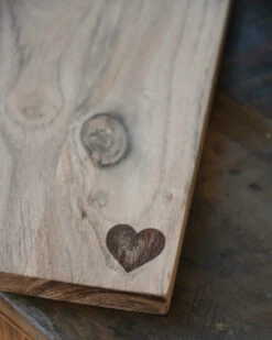 Houten Serveer Bord Met Hartje, Rechthoekig IB Laursen -Woondecoratie houten serveer bord met hartje rechthoekig ib laursen 2