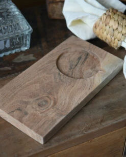 Houten Serveerplank Met Cup Houder, IB Laursen -Woondecoratie houten serveerplank met cup houder ib laursen 4
