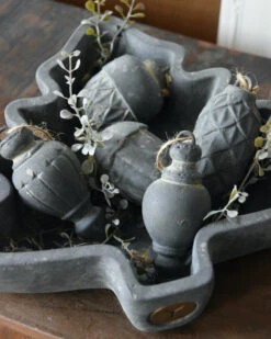 Kerstboom Schaal Van Aardewerk In Majestic Grijs, Brynxz