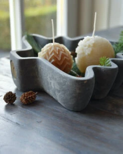 Kerstboom Schaal Van Aardewerk In Majestic Grijs, Brynxz -Woondecoratie kerstboom schaal van aardewerk in majestic grijs brynxz 4