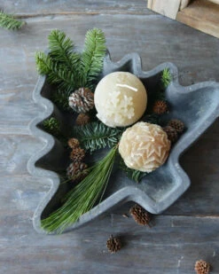 Kerstboom Schaal Van Aardewerk In Majestic Grijs, Brynxz -Woondecoratie kerstboom schaal van aardewerk in majestic grijs brynxz 6