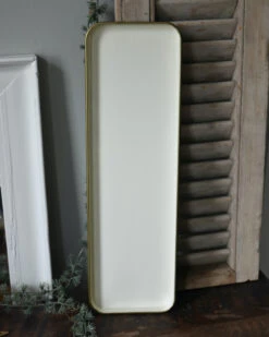 Langwerpige Room Kleurige Tray Met Antiek Look Rand, IB Laursen -Woondecoratie langwerpige room kleurige tray met antiek look rand ib laursen 2