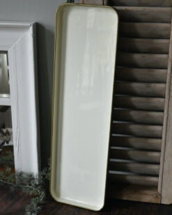 Langwerpige Room Kleurige Tray Met Antiek Look Rand, IB Laursen -Woondecoratie langwerpige room kleurige tray met antiek look rand ib laursen 7