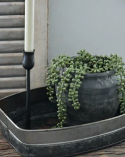 Metalen Bak In Twee Tinten Gelaagd, Groot 15 Metalen Bak In Twee Tinten Gelaagd, Groot -Woondecoratie metalen bak in twee tinten gelaagd groot 5