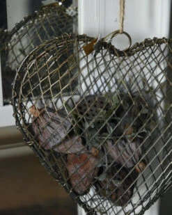 Metalen Draad Hart Antiek Look Met Touw Vulbaar, IB Laursen -Woondecoratie metalen draad hart antiek look met touw vulbaar ib laursen 3