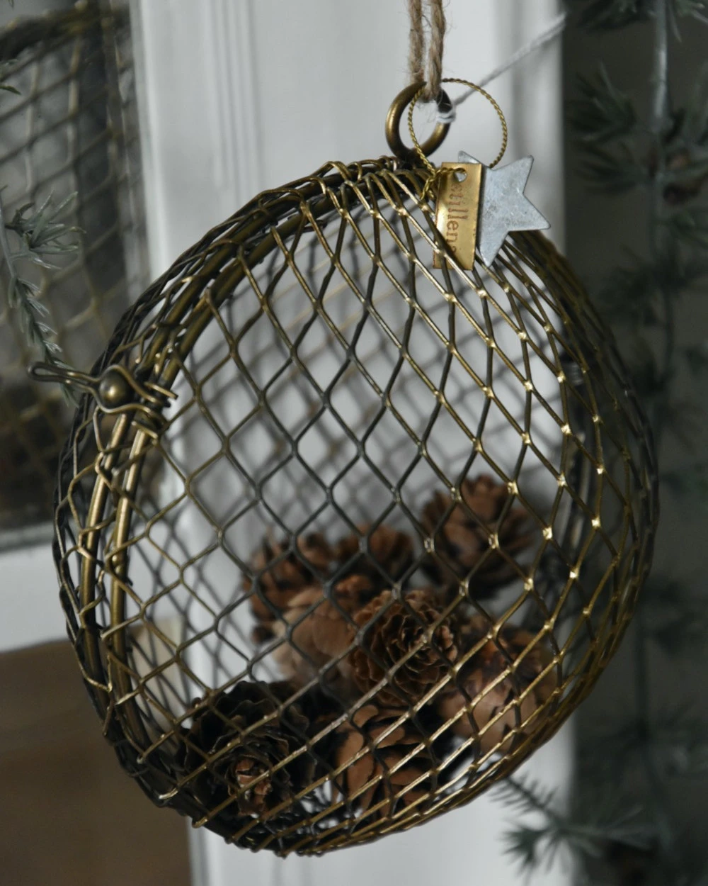 Metalen Draadbal Antiek Look Aan Touw Vulbaar, IB Laursen 9 Metalen Draadbal Antiek Look Aan Touw Vulbaar, IB Laursen - Afbeelding 7
