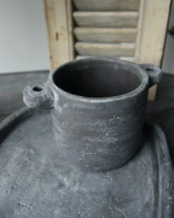 Planter Pot Met Oren Vintage Grijs Groot, Brynxz -Woondecoratie planter pot met oren vintage grijs groot brynxz 6