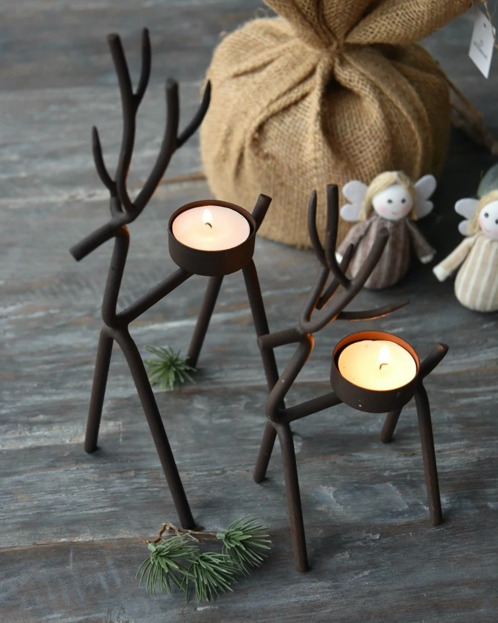 Rendier Theelicht Van Metaal Middel,, IB Laursen 4 Rendier Theelicht Van Metaal Middel,, IB Laursen - Afbeelding 2