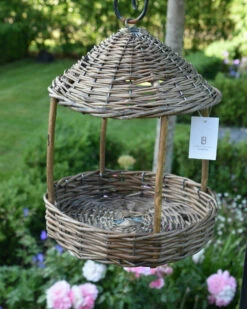 Rieten Vogel Voeder Huisje, IB Laursen -Woondecoratie rieten vogel voeder huisje ib laursen 2