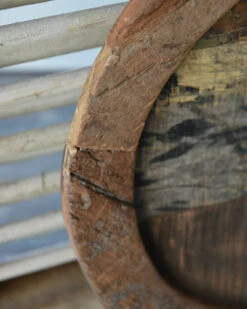 Ronde Oud Houten Plateau, IB Laursen -Woondecoratie ronde oud houten plateau unique ib laursen 4