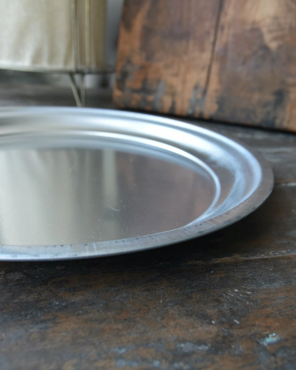 Ronde Schaal Zilver Zink Per 3 Stuks 4 Ronde Schaal Zilver Zink Per 3 Stuks - Afbeelding 2