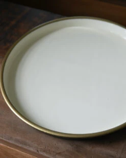 Ronde Tray Room Kleurig Met Antiek Look Rand, IB Laursen -Woondecoratie ronde tray room kleurig met antiek look rand ib laursen 2