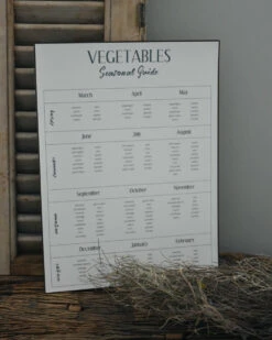 Woondecoratie 51 Seizoensbord Voor Groente, IB Laursen