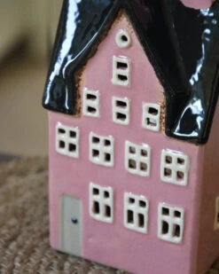 Theelicht Pakhuis Nyhavn Roze Met Zwart Dak, IB Laursen -Woondecoratie theelicht pakhuis nyhavn roze met zwart dak ib laursen 6