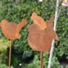 Tuindecoratie Prikkers Ecoroest Set Van 3 Vogeltjes -Woondecoratie tuindecoratie prikkers ecoroest set van 3 vogeltjes