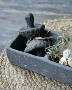 Vakkenbak Vintage Grijs Aardewerk Met Oor, 3 Vakken Brynxz -Woondecoratie vakkenbak vintage grijs aardewerk met oor 3 vakken brynxz 2