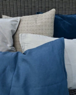 Velours Kussen Historical Blue, IB Laursen -Woondecoratie velours kussen historical blue ib laursen 4