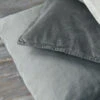 Velours 'thunder Grey' Vierkante Kussenhoes, IB Laursen -Woondecoratie velours thunder grey vierkante kussenhoes ib laursen