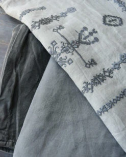 Velours 'thunder Grey' Vierkante Kussenhoes, IB Laursen -Woondecoratie velours thunder grey vierkante kussenhoes ib laursen 1 7