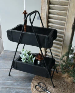 Woondecoratie 33 Zwart Metalen Etagère Standaard, IB Laursen