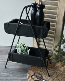 Zwart Metalen Etagère Standaard, IB Laursen 16 Zwart Metalen Etagère Standaard, IB Laursen -Woondecoratie zwart metalen etagere standaard ib laursen 6