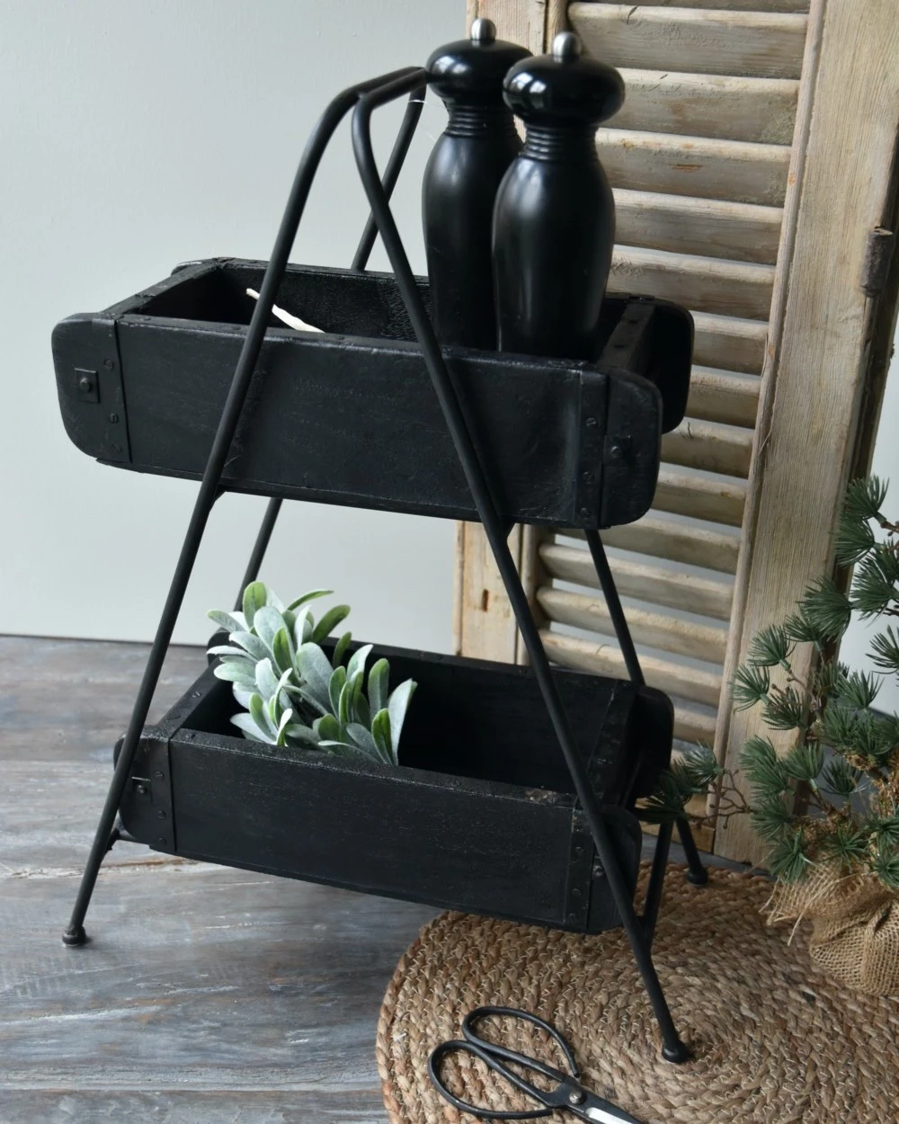 Zwart Metalen Etagère Standaard, IB Laursen 9 Zwart Metalen Etagère Standaard, IB Laursen - Afbeelding 7