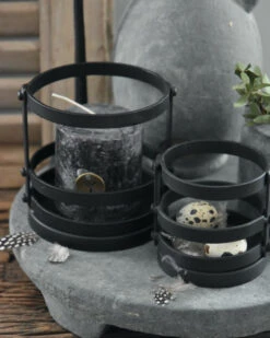 Zwart Metalen Houder Atmosphere Groot, Brynxz -Woondecoratie zwart metalen houder atmosphere groot brynxz 3
