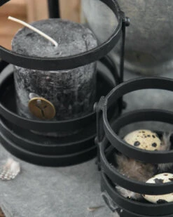 Zwart Metalen Houder Atmosphere Groot, Brynxz -Woondecoratie zwart metalen houder atmosphere groot brynxz 7