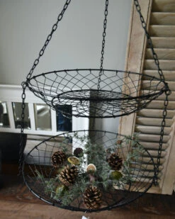 Zwarte Draadmand Etagère Hangend, IB Laursen